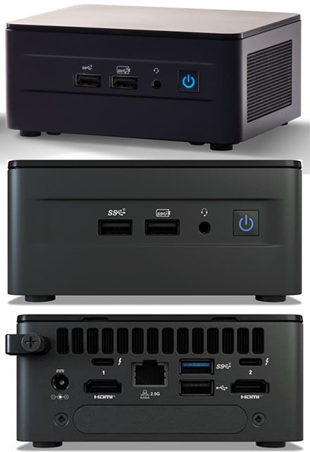 Intel NUC12WSHi7 (Intel Core i7-1260P 4,70GHz, 2x HDMI, 2x Thunderbolt 4, 2.5" HDD/SSD support)