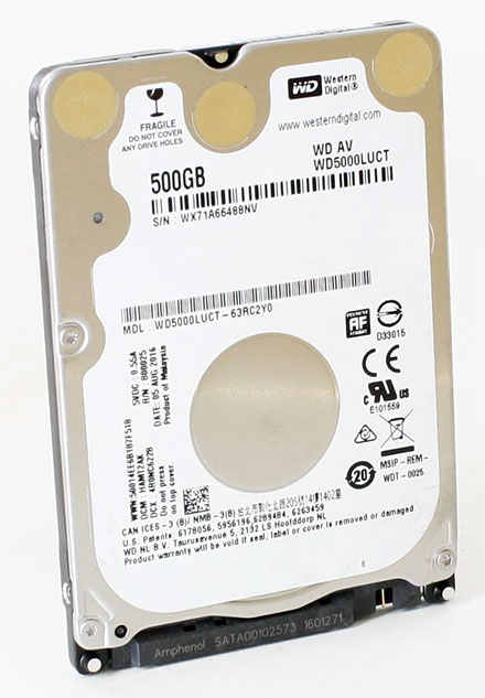 Western Digital WD AV-25 500GB (WD5000LUCT) 2.5" SATA